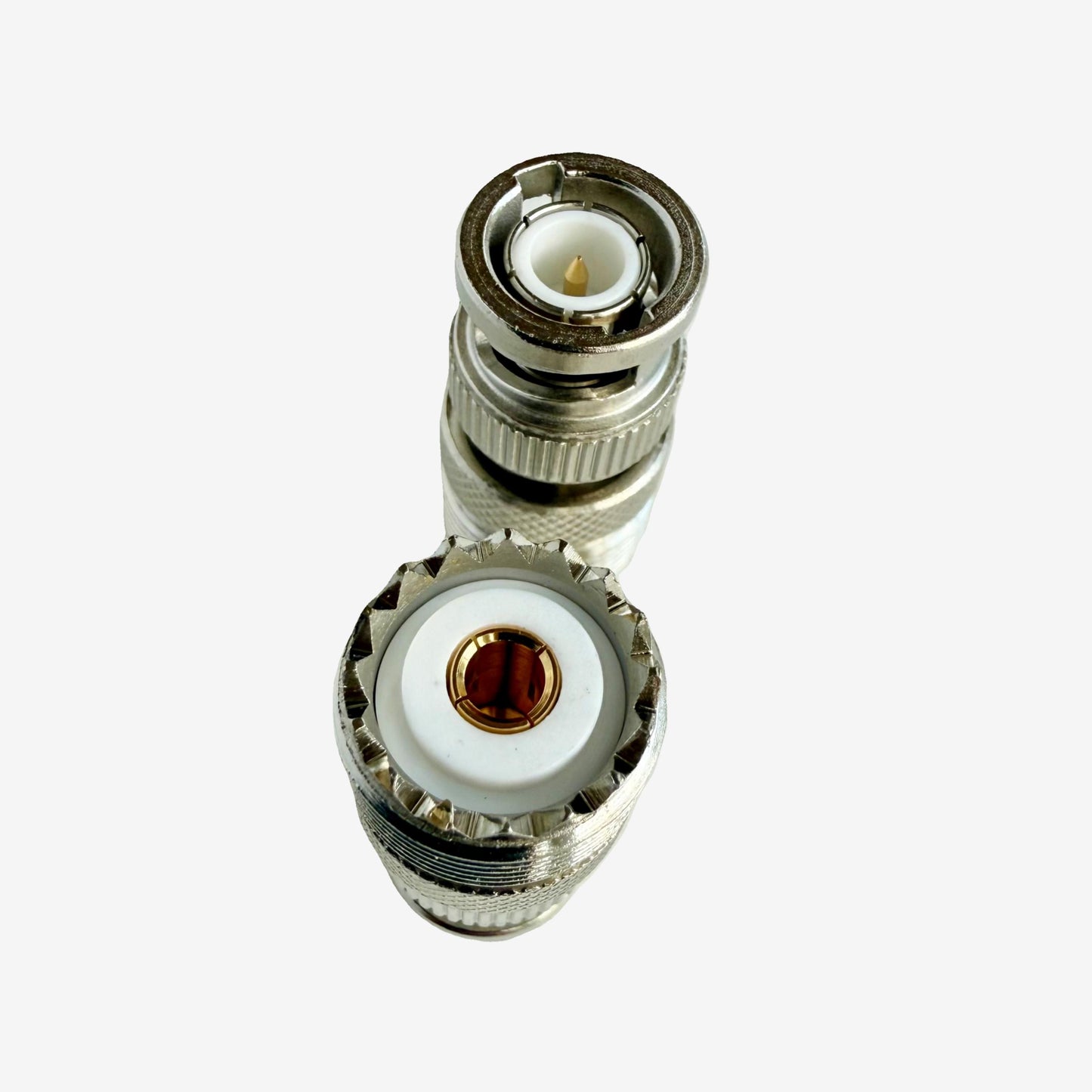 BNC Male to UHF Female SO-239 Coaxial Adapter (2 pack)