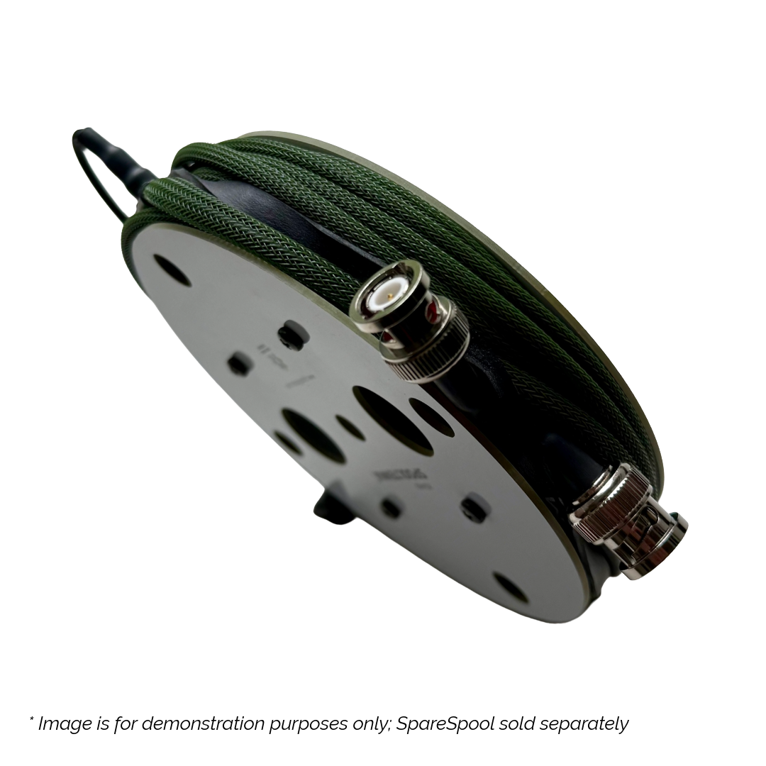 25' RG-174 Coax With Color Sheath, 5 Ferrites, BNC Male to BNC Male