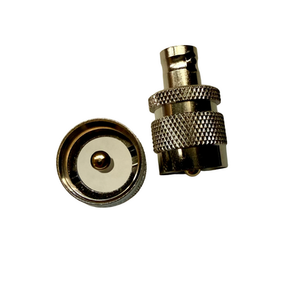 BNC Female to UHF Male PL-259 Coaxial Adapter (2 pack)
